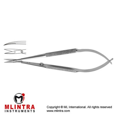 Micro Scissor Curved - Round Handle Stainless Steel, 15 cm - 6" Blade Size 10 mm Micro Scissor Curved - Round Handle Stainless Steel, 15 cm - 6" Blade Size 10 mm
